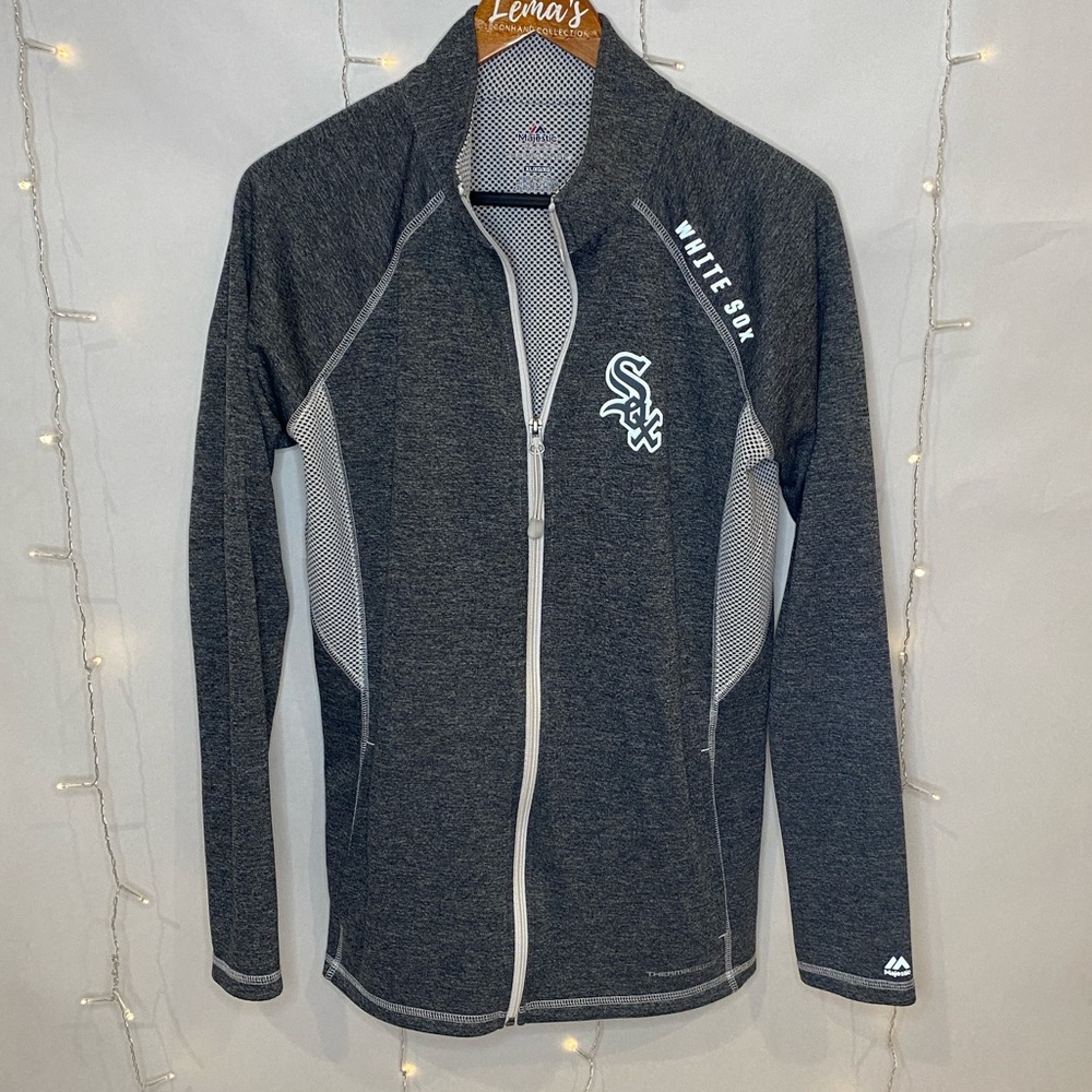 MAJESTIC WHITE SOX Zip Up Jacket